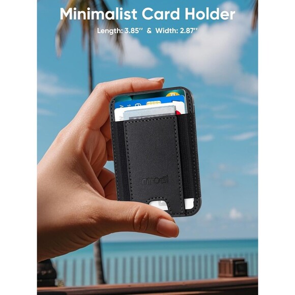 Miroddi Credit Card Holder, Premium Leather Small Wallet for Women RFID Blocking - Picture 5 of 5